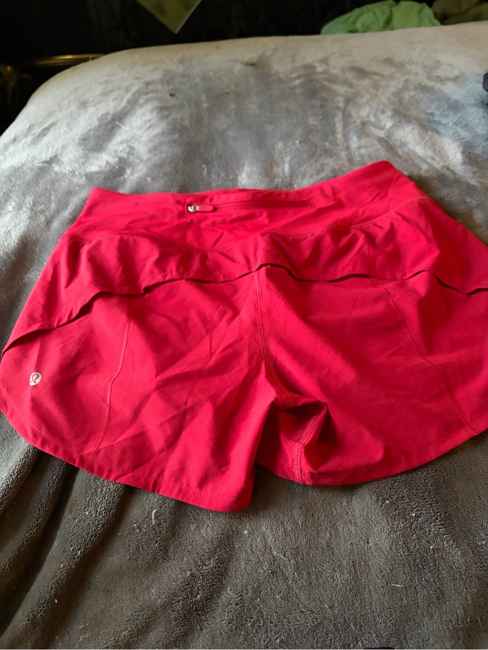 lululemon athletica Women's Red  Running Shorts Size 6.  Exc. Cond
